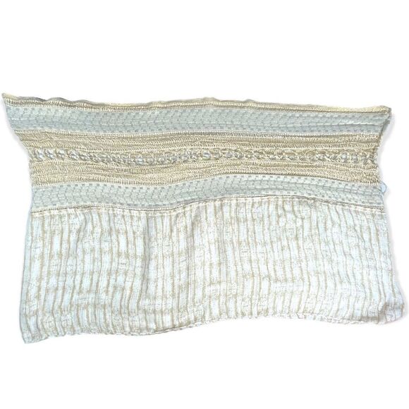 ISA & STEF Tan & White Infinity Scarf - Picture 6 of 10